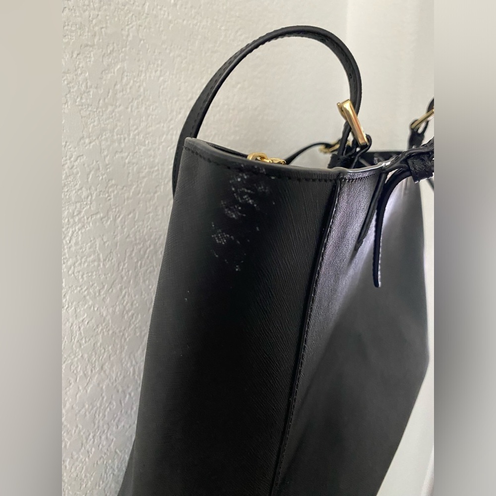 Tory Burch black double handle York tote bag - Picture 2 of 8